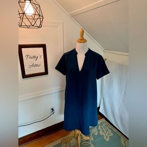 Adorable Shift Dress in Country Blue